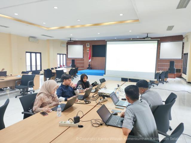 ‎Perkuat Perencanaan Anggaran, Kemenkum Kalsel Ikuti Supervisi Usulan Belanja TA 2027