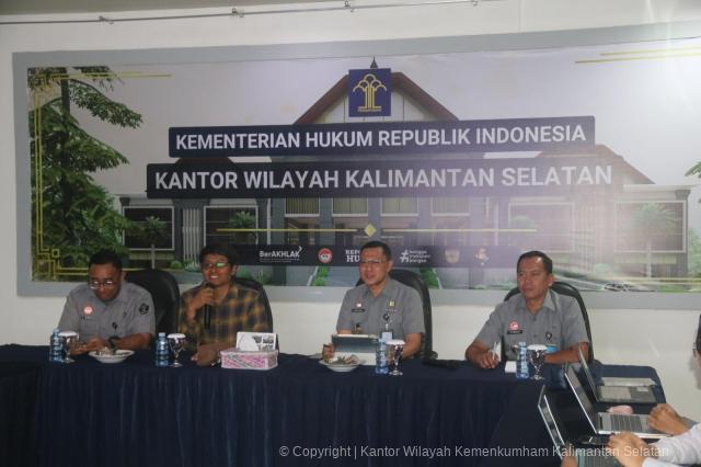 Bahas KI Komunal, Kemenkum Kalsel Gelar Audiensi Bersama Komite Ekonomi Kreatif Banjarbaru