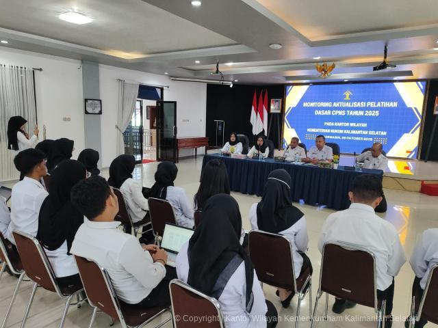 Kanwil Kemenkum Kalimantan Selatan Bersama Badiklat Jateng Lakukan Monitoring Aktualisasi Latsar CPNS 2025 Kanwil Kemenkum Kalimantan Selatan Bersama Badiklat Jateng Lakukan Monitoring Aktualisasi Latsar CPNS 2025