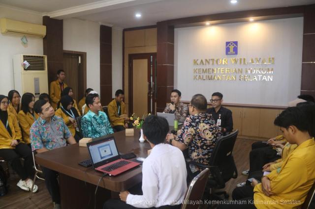 Mahasiswa Humaniora UNISM Belajar Langsung Proses Legislasi Daerah di Kanwil Kemenkum Kalsel